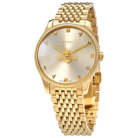 gucci g-timeless butterfly dial stainless steel ladies quartz watch|Gucci g timeless watches.